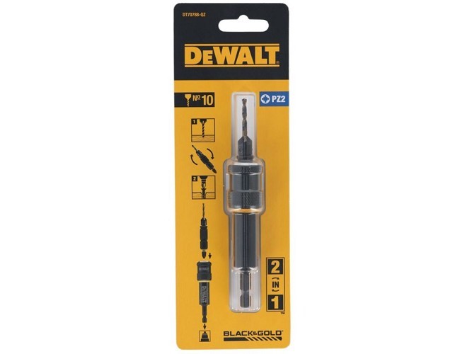 Комплект свредло с фрезенк 2 в 1, pz2, 1/4, 10 мм DeWALT DT70788