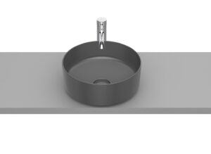 Мивка тип купа Inspira Round от FINECERAMIC 37cm оникс Roca