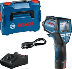Термодетектор BOSCH GIS 1000 C - L-Boxx 10,8 V,0601083301 с батерия 1.5 ah, зарядно и куфар