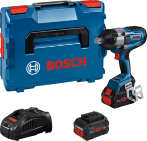 Акумулаторен гайковерт Bosch GDS 18V-1050 H 3/4" 06019J8502 с 2 батерии 8 ah, зарядно и куфар