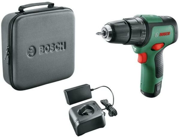 Акумулаторен ударен винтоверт Bosch EasyImpact12 12V 06039B6104 с 2 батерия, зарядно и куфар
