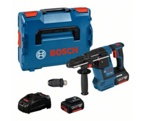Перфоратор Bosch GBH 18V-26 F 0611910003 с 2 батерии 6 ah, зарядно и куфар