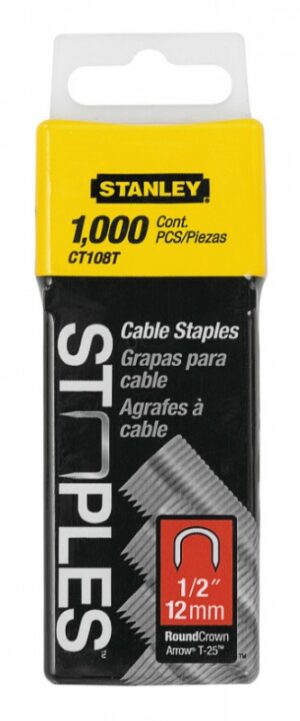 Скоби за такери за кабели ф 6 мм, Stanley Type 7/1-CT108T/