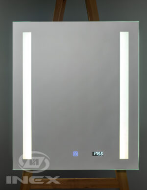 Огледало с LED осветление, нагревател и часовник 60cm 3037 ESPE