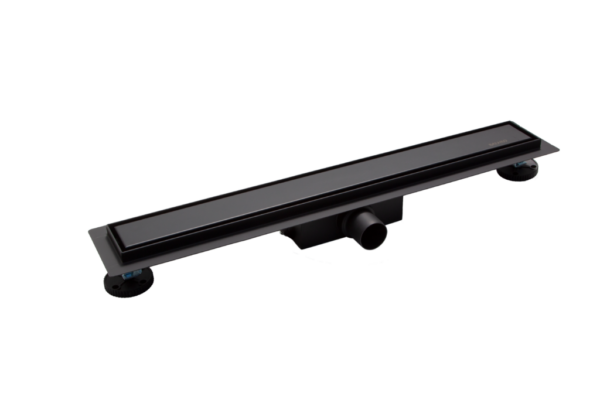 Линеен сифон за вграждане на плочка Duplex Black 600mm Balneo