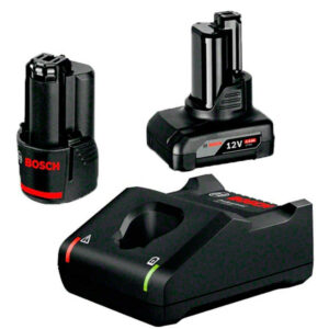 Акумулаторен стартов пакет 2 батерии и зарядно Bosch 1600A01NC9