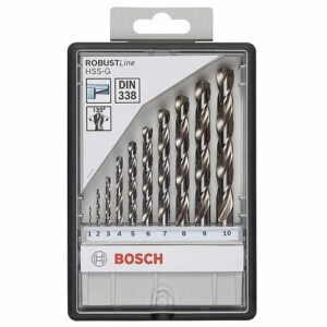 К-кт свредла за метал Bosch 10бр HSS-G, 2607010535