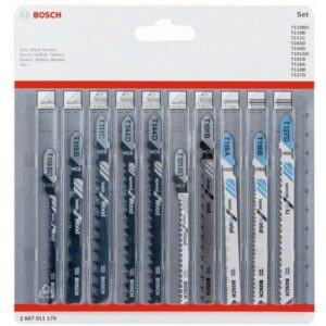 Комплект ножове за зеге Bosch, 10бр. 2607011170