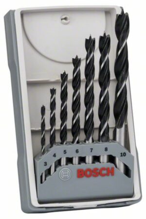 Комплект свредла за дърво Bosch, 3-10 мм, 7 части 2607017034