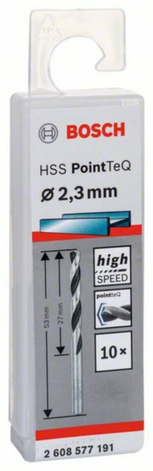 Спирално свредло HSS, PointTeQ, 2.3x27x53mm, 2608577191 Bosch