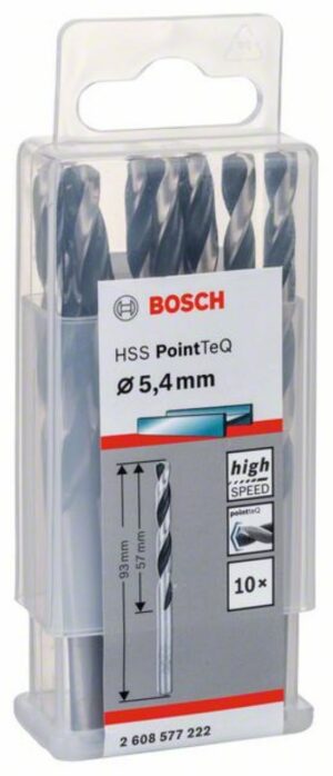 Спирално свредло HSS, PointTeQ, 5.4x57x93mm, 2608577222 Bosch