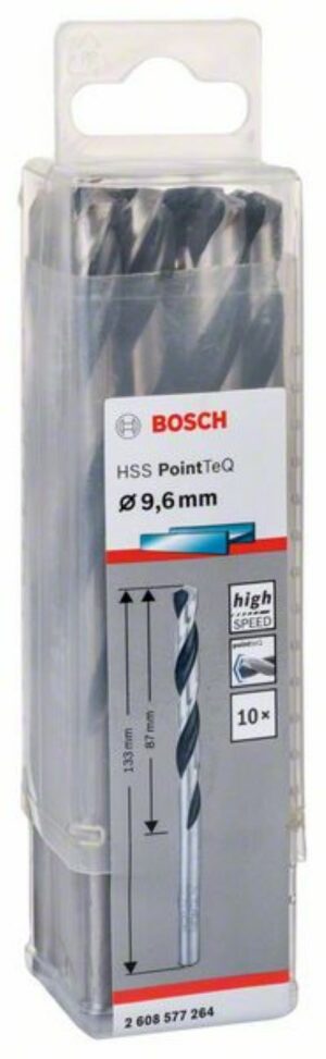 Спирално свредло HSS, PointTeQ, 9.6x87x133mm 2608577264 Bosch
