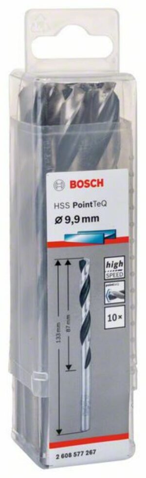 Спирално свредло HSS,PointTeQ,9.9x87x133mm,10 бр.2608577267 Bosch