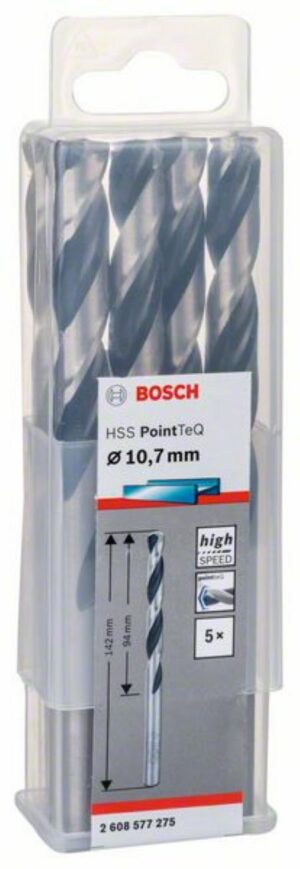 Спирално свредло HSS, PointTeQ, 10.7x94x142mm,2608577275 Bosch