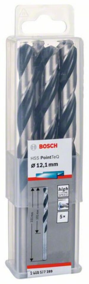 Спирално свредло HSS, PointTeQ, 12.0x101x151mm,2608577289 Bosch
