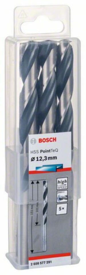 Спирално свредло HSS, PointTeQ, 12.3x101x151mm,2608577291 Bosch