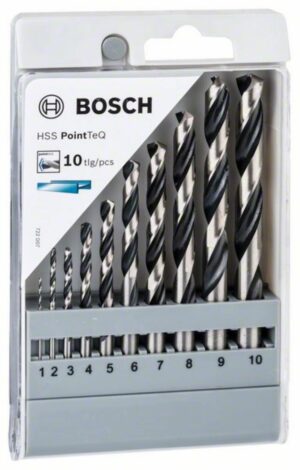 К-кт спирални свредла Bosch HSS PointTeQ /10бр./ 2608577348