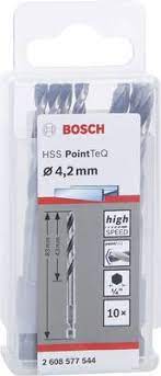 Свредло HSS PointTeQ Hex 4,2 mm,10бр.4.2mm /2608577544/ Bosch