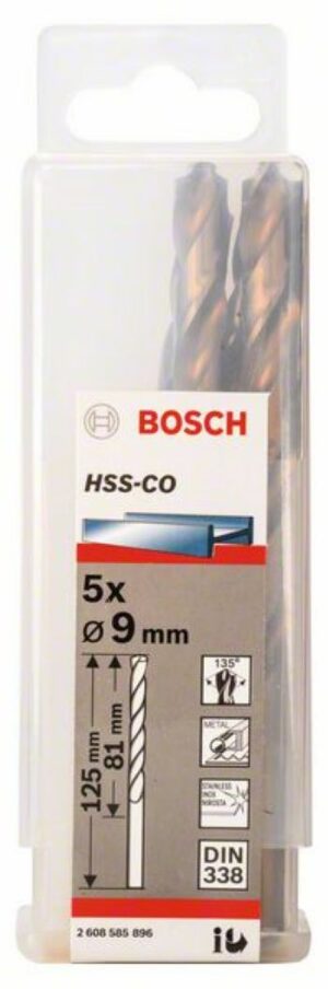 Кобалтово свредло HSS-Co, 5бр, 2608585896, Bosch