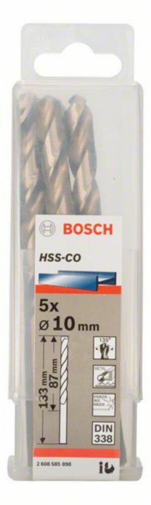 Кобалтово свредло HSS-Co, 5бр, 2608585898, Bosch