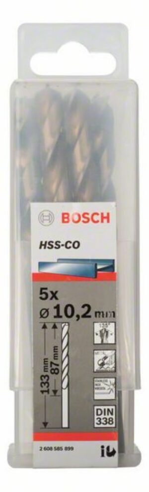 Кобалтово свредло HSS-Co, 5бр, 2608585899 Bosch