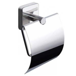 Държач за тоалетна хартия с капак Quattro, хром Kapitan