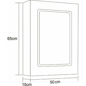 Горен шкаф с LED осветление и нагревател 5015-65/1 Inter Ceramic