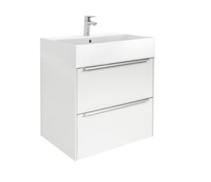 Долен шкаф Inspira 60cm с две чекмеджета и умивалник, бял Roca