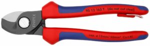 Ножици за кабели с халка за осигурително въже,95 12 165 T,KNIPEX