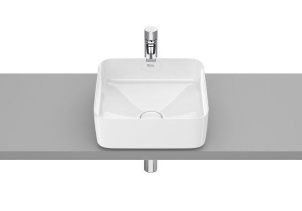 Мивка тип купа Inspira Square от FINECERAMIC 37cm бяла Roca