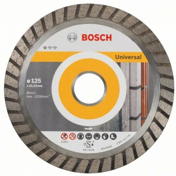 Диск диамантен Bosch Standart Universal Turbo 125mm 2608602394