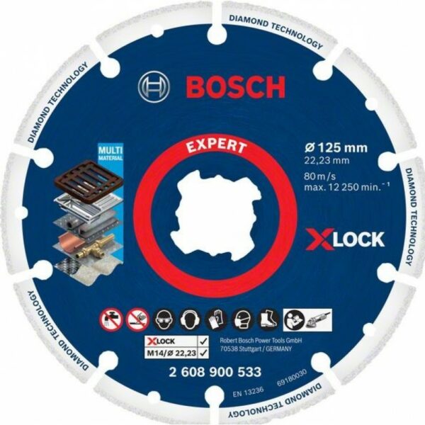 Диск диамантен на Bosch за метал X-LOCK 2608900533
