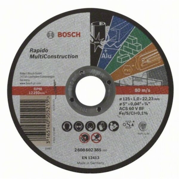 Диск за рязане Standard for Inox Bosch, прав 2608602385