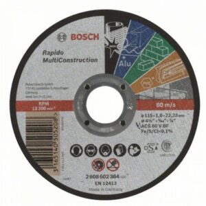 Диск за рязане Standard for Inox Bosch, прав 2608602384