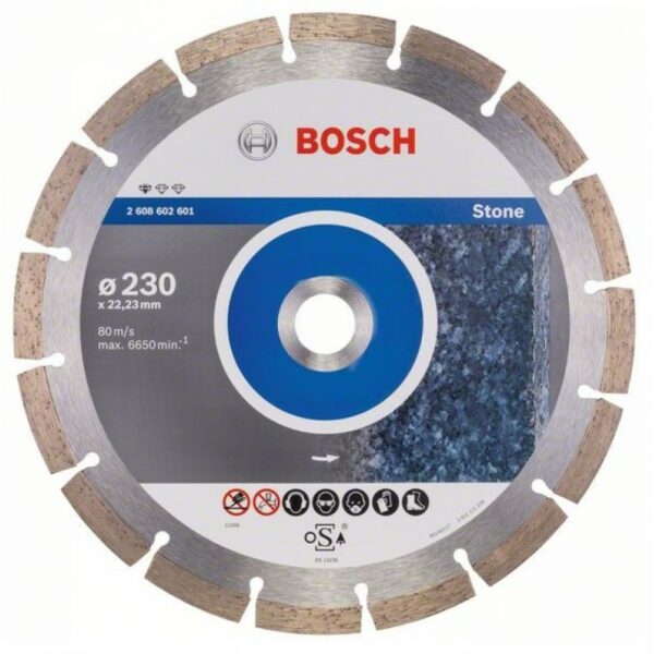 Диск за рязане на камък диамантен Bosch 230мм 2608602601
