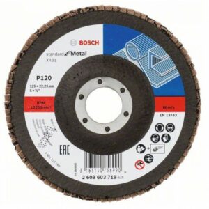 Прав ламелен диск за метал Bosch G120, 2608603719