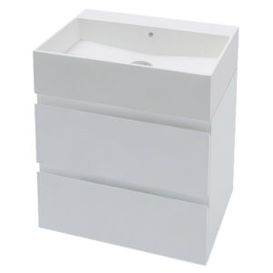 Долен шкаф за баня Compact с чекмеджета и умивалник 50cm
