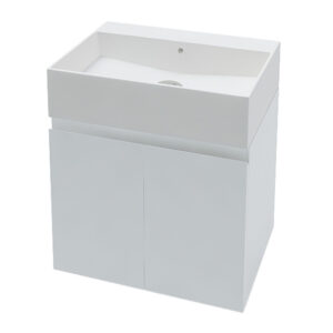 Долен шкаф за баня Compact с врати и умивалник 50cm