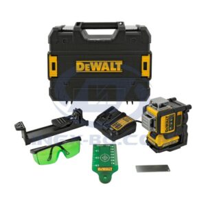 Лазерен нивелир DeWALT DCE089D1G с батерия 2 ah, зарядно и куфар