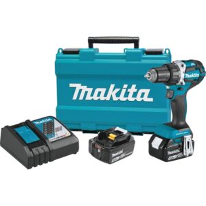 Акумулаторен винтоверт Makita DHP484RTE с 2 батерии 5 ah, зарядно и куфар