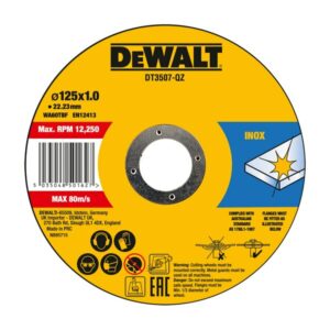 Диск карбофлексен за рязане на стомана 10бр/кутия DeWALT DT3507