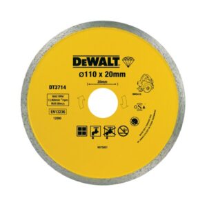 Диамантен диск за рязане на плочки Ф110mm DT3714