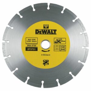 Диамантен диск за сухо рязане DeWALT DT3731,230x22.23x2.3 мм