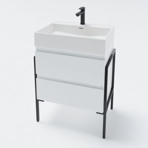 Долен шкаф за баня Firenze с умивалник, чекмеджета и крака 60cm