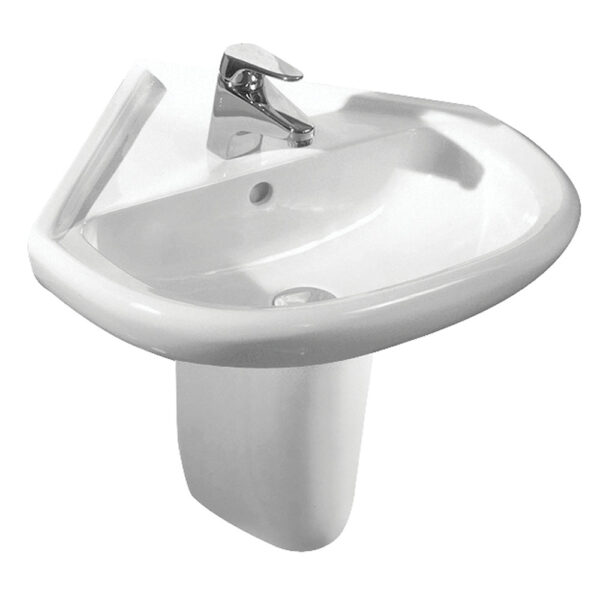 Ъглова мивка за баня Neo 55.5cm Fayans