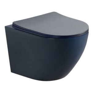 Стенна тоалетна чиния ICC 4937B Rimless черен мат Inter Ceramic