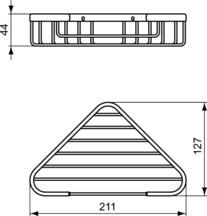 Ъглова решетъчна сапунерка IOM, черен мат Ideal Standard