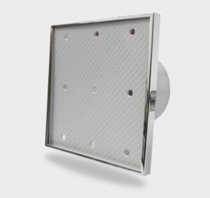 Дизайнерски вентилатор за баня MMP за вграждане на плочка ø100 MMotors