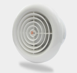 Вентилатор за баня MM100 с кръгла решетка ø100 MMotors