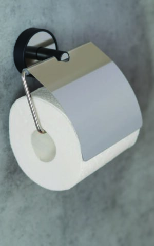 Optimo държач за тоалетна хартия черен
